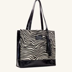 Patricia Nash Zebra Hair-calf Tote Bag